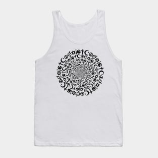 Religious Symbols Coexist Vortex Tank Top